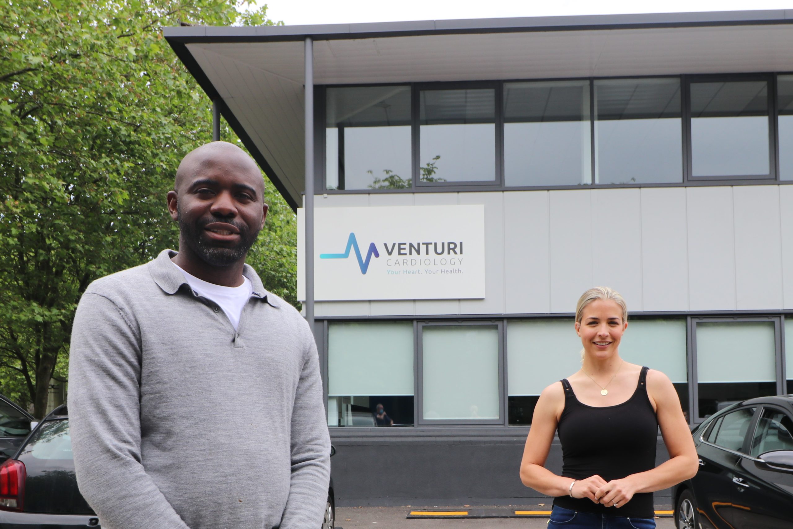 Fabrice Muamba, Gemma Atkinson and Lizzie Jones MBE officially open Venturi Cardiology